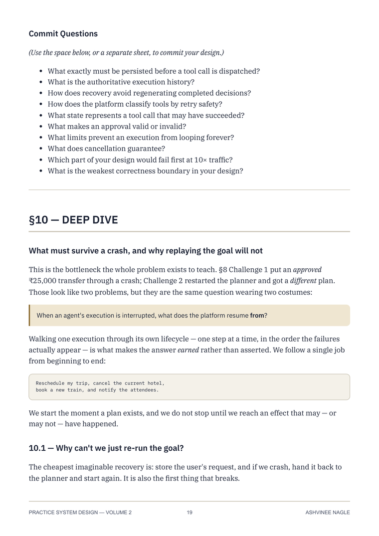 Commit questions followed by the opening of the technical deep dive.